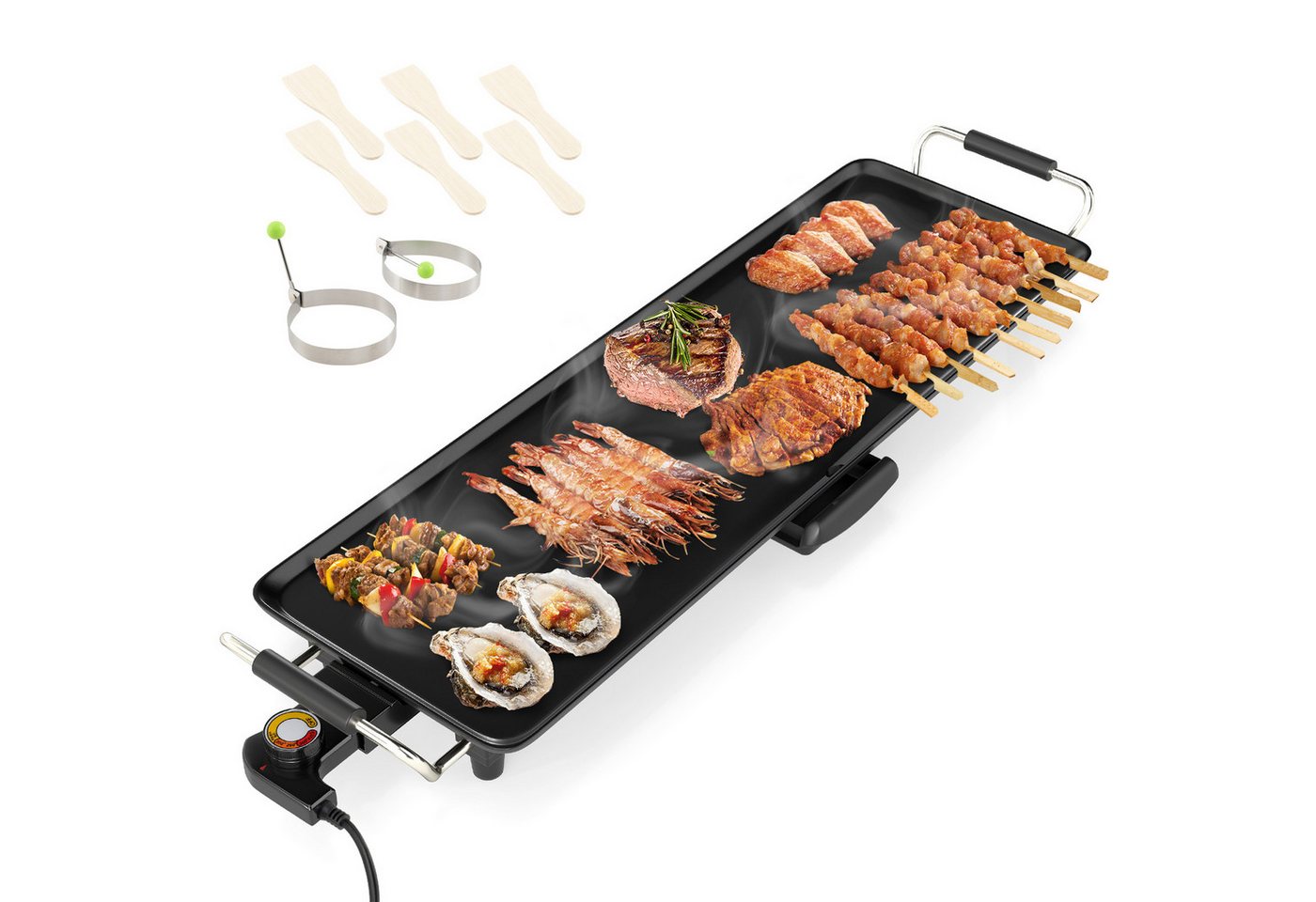 KOMFOTTEU Tischgrill, 1800 W, Teppanyaki Grill für 6-8 Personen, mit 4- einstellbarer Temperatur Bild 2