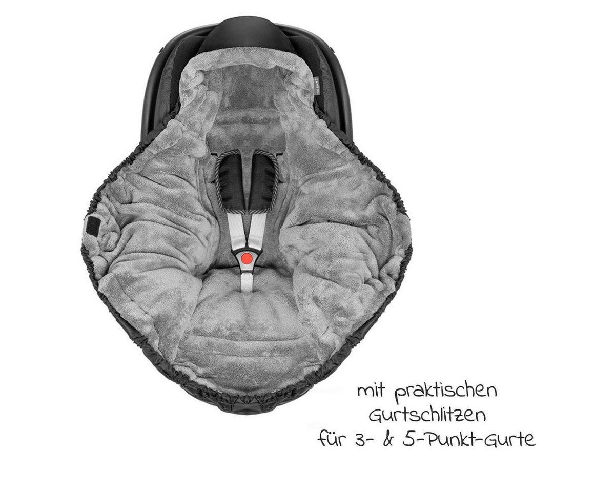 Zamboo Fußsack Schwarz, Baby Winter Einschlagdecke für Babyschale / Maxi Cosi und Babywanne Bild 5