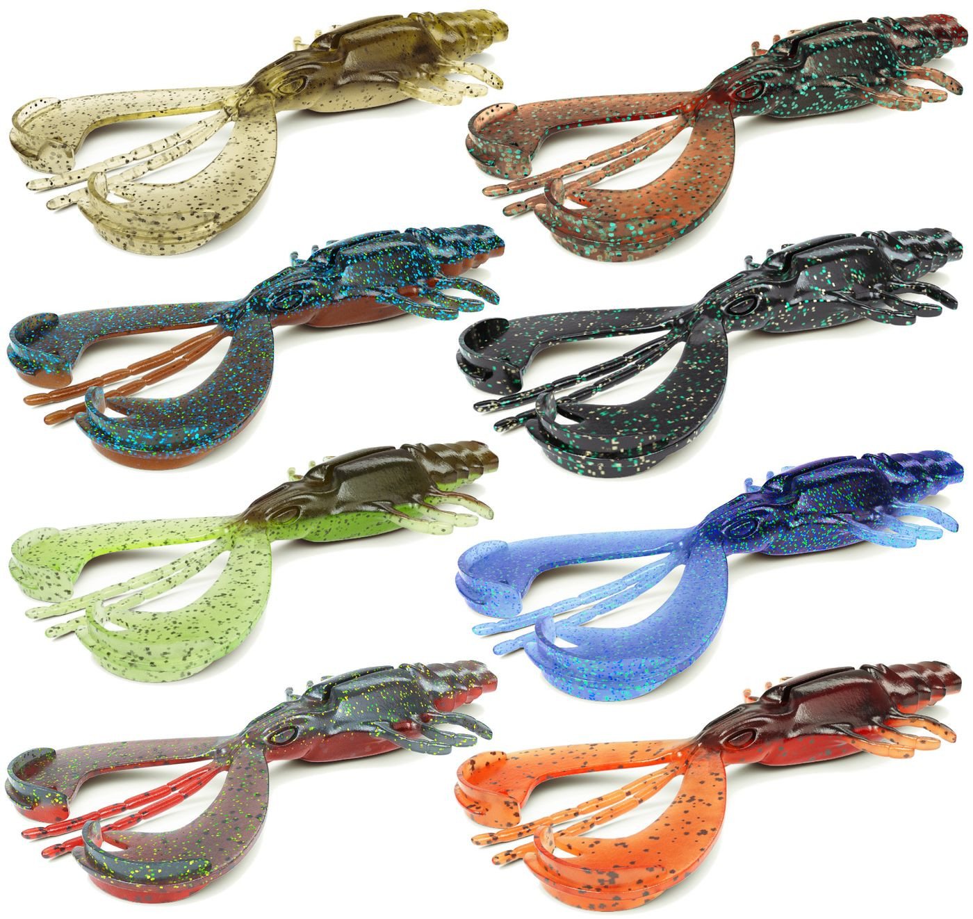 Nays Kunstköder Nays CRW 8,9cm Craw - 6 Gummikrebse Bild 2