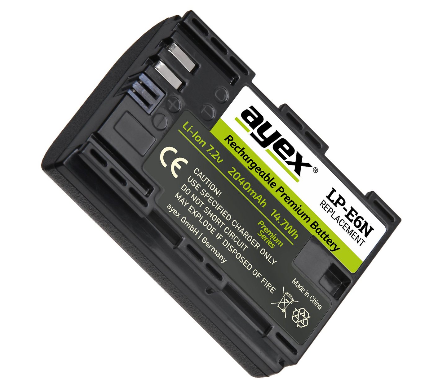 ayex ayex LP-E6N Premium Akku für Canon EOS R R5 R6 5D Mark 4, 3, 5DS R Kamera-Akku Bild 5