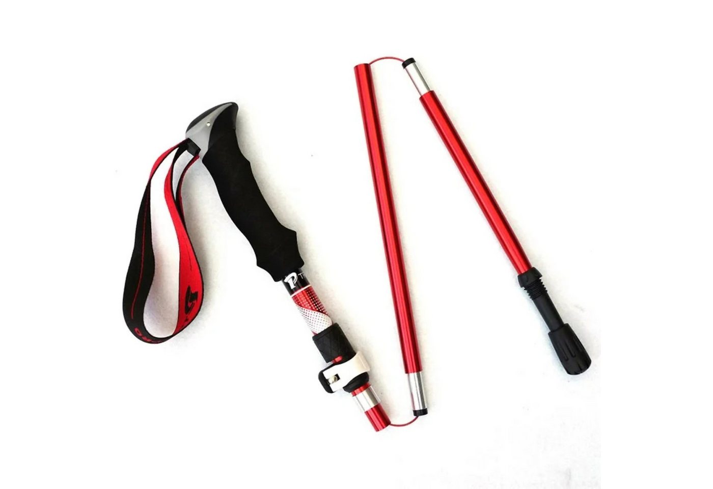 Sport-Knight® Wanderstöcke Wanderstöcke Faltbar, höhenverstellbar, ergonomisch, aluminiumlegiert