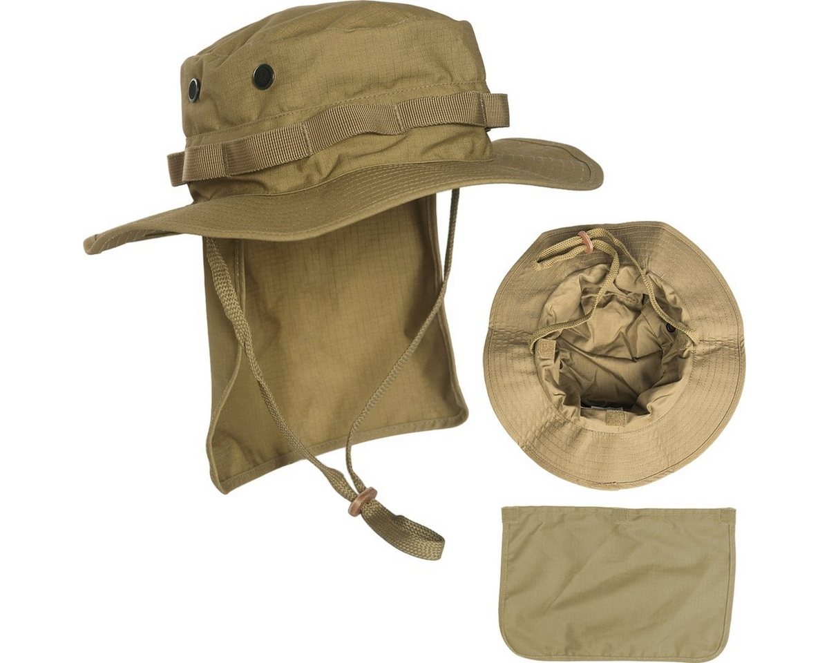 Mil-Tec Outdoorhut Britische Armee Boonie RipStop mit Nackenschutz Atmungsaktiv