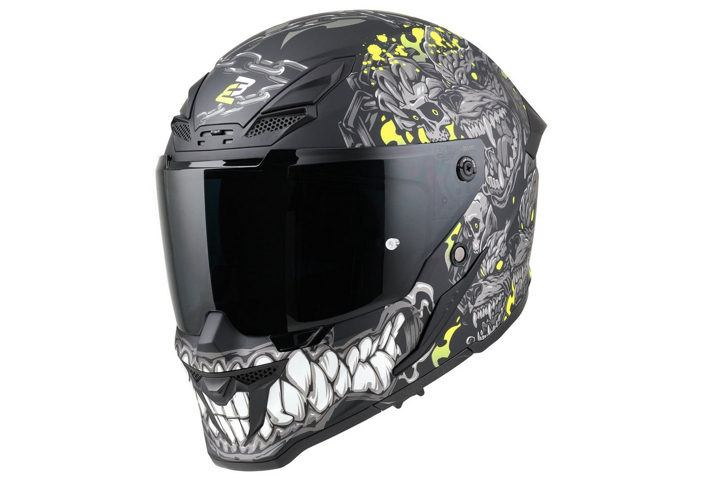 Bogotto Motorradhelm Blade Gatekeeper Helm, Notfallsystem-polsterung (eqrs),geeignet Für Brillenträger,vorber Bild 5