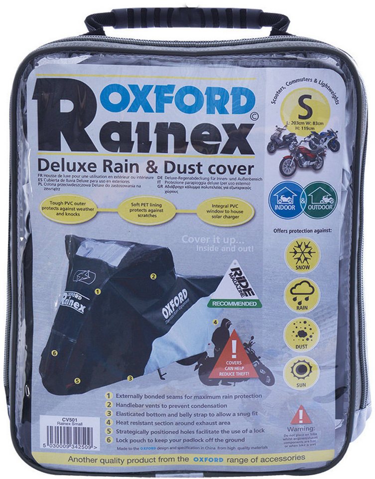 OXFORD Schutzplane Rainex Motorrad Abdeckplane Bild 2