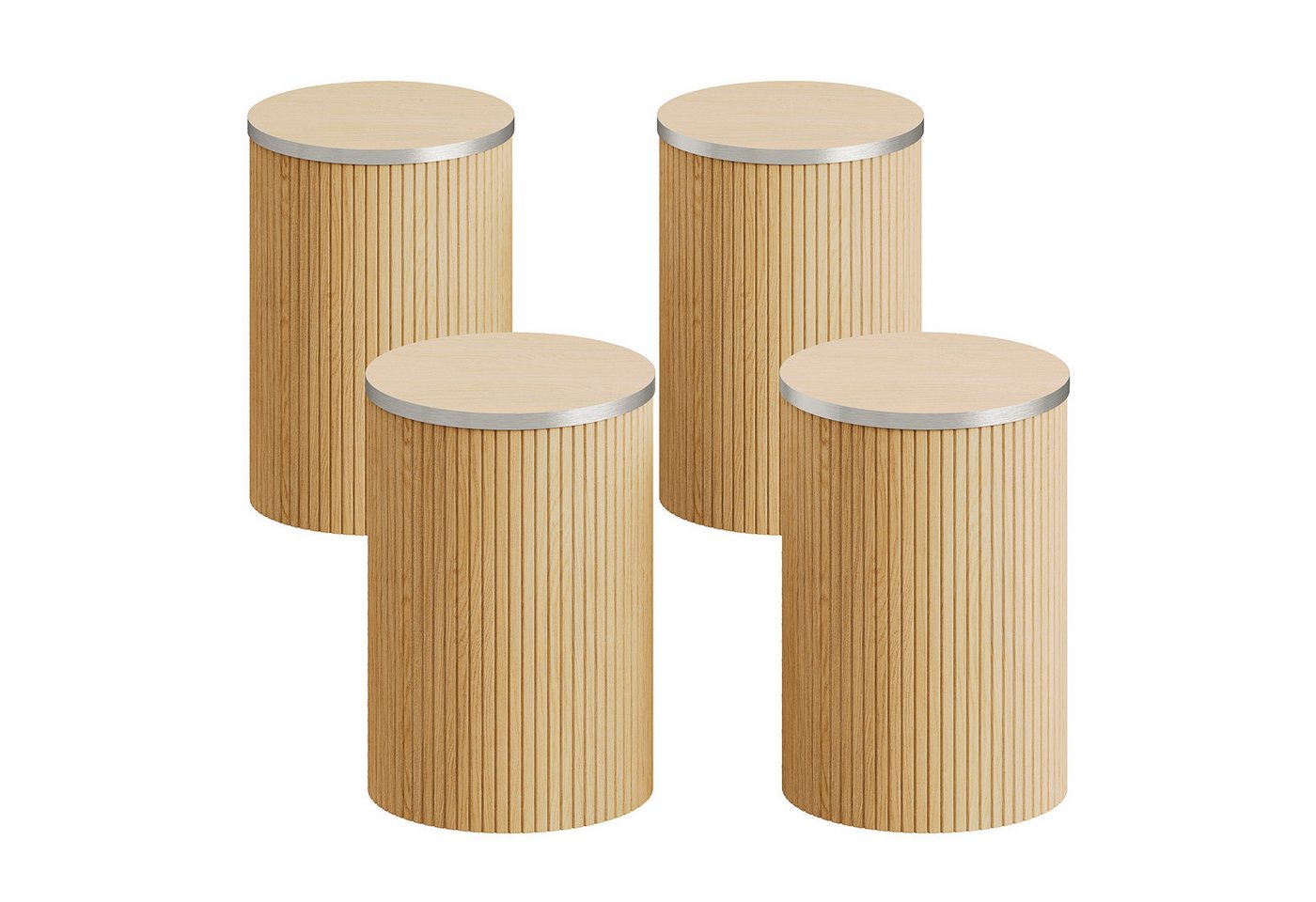 ToteBox Tischsitz 80CM Runder Esstisch und Stühle von 4