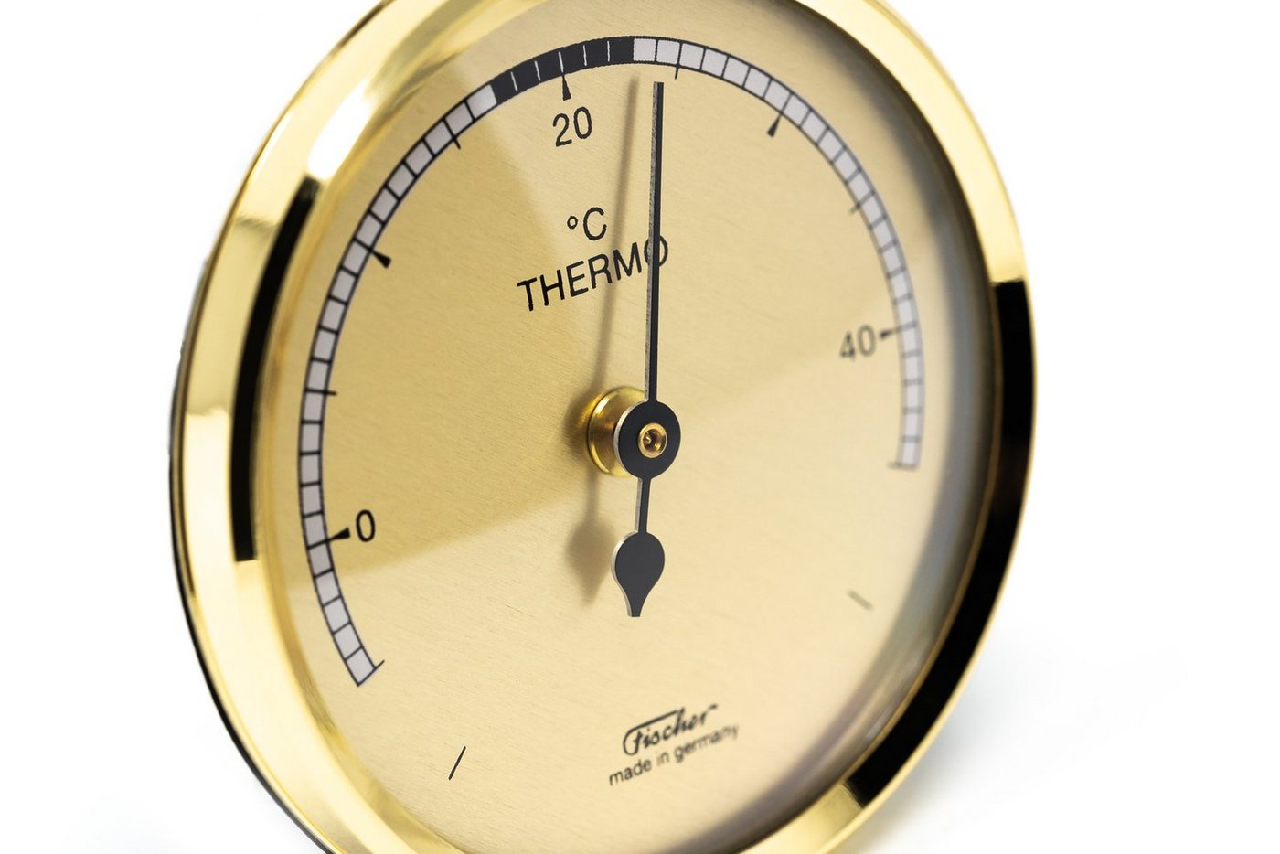 Fischer Raumthermometer Fischer 151, Bimetall Thermometer 68 mm Made in Germany Bild 4