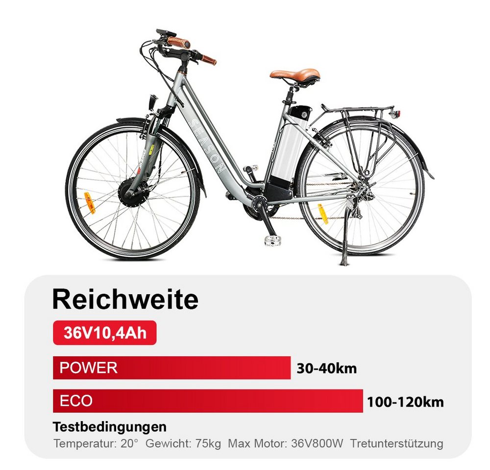 YOSE POWER E bike Akku 36V(37V) 10,4Ah 385Wh Ersatzakku ZL1010-F E-Bike Akku (36 V) Bild 5