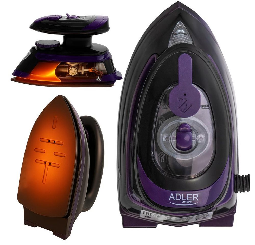 ADLER EUROPE Reise-Dampfbügeleisen AD 5049 Reisebügeleisen mit Dampf kompakt und leicht, 420 W, Keramiksohle, Dual Voltage 110/220V für Urlaub und Geschäftsreise Bild 2