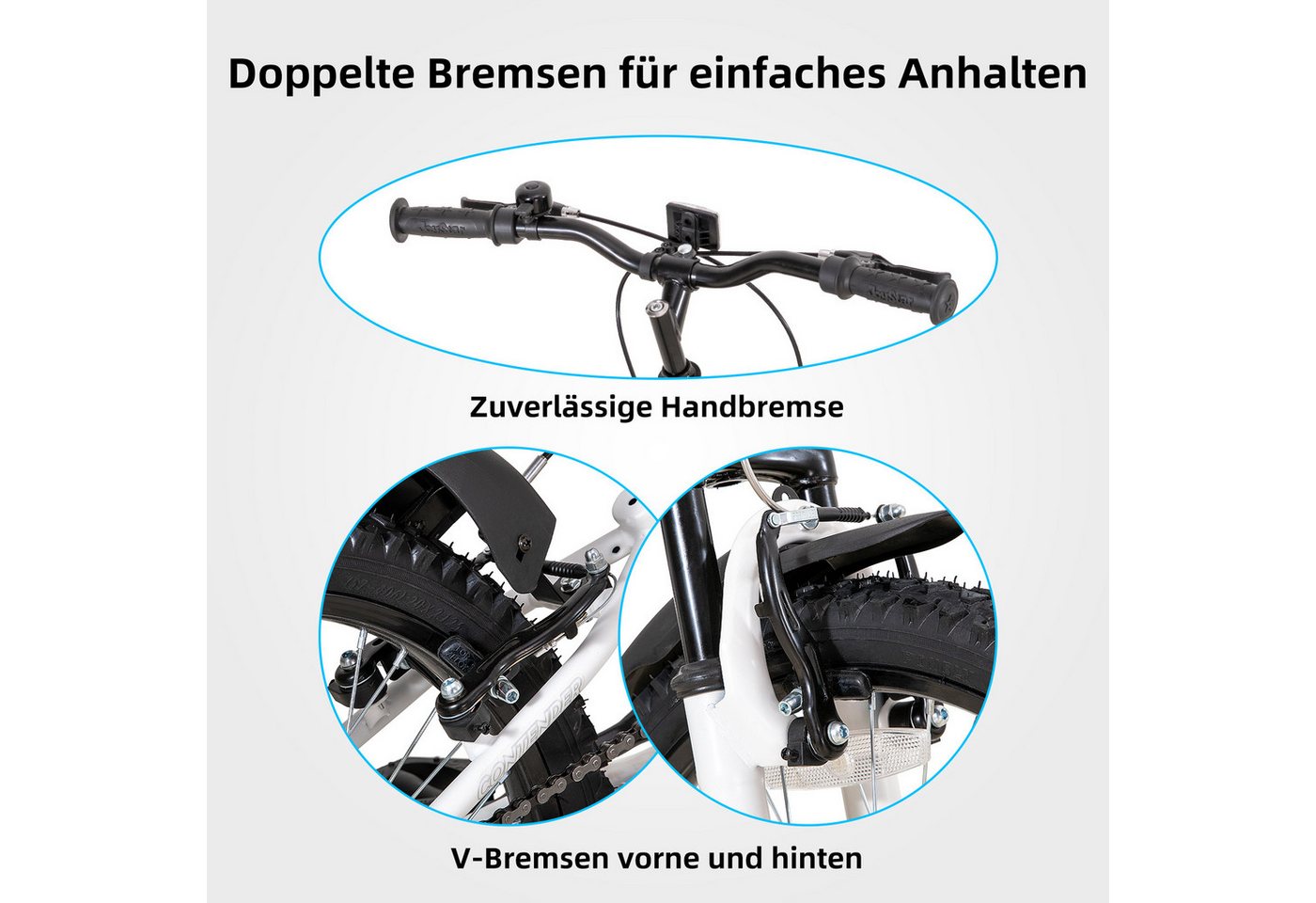 JOYSTAR Kinderfahrrad 20 Zoll bike für Jungen und Mädchen ab 7-12 Jahren Student Pendler, 1 Gang, Step-Through Rahmen mit Gepäckträger, 7 Gang Bild 2
