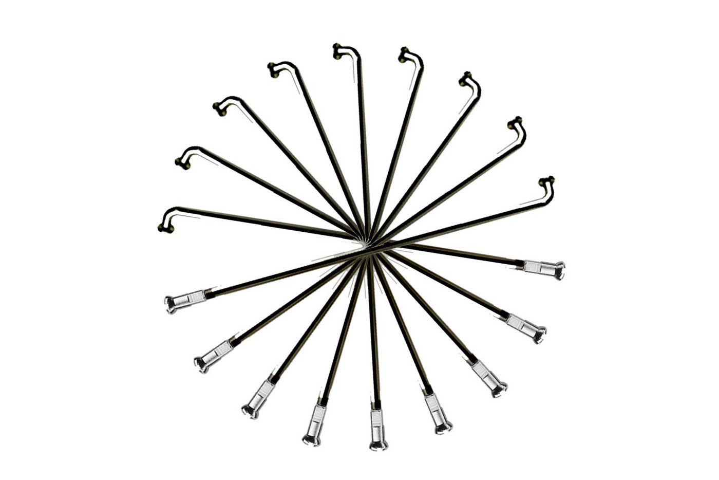 Büchel Fahrrad-Laufrad 37 Stück Fahrrad Speichen Spokes BÜCHEL 230mm