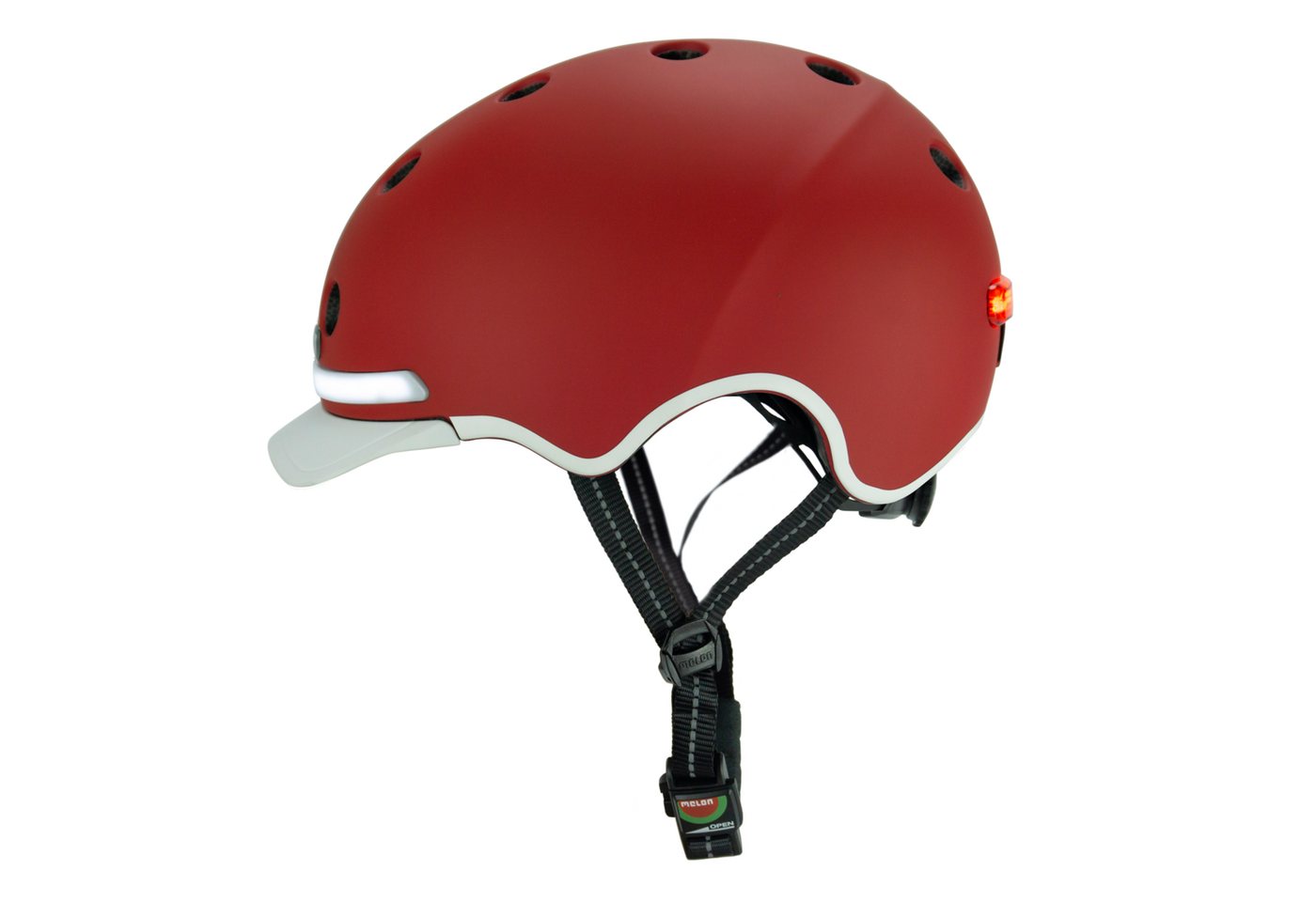 Melon Fahrradhelm E-Series GT mit Vorder- und Rücklicht, super leicht, Magnetverschluss, größenverstellbar, mehr als 50 Designs Bild 2
