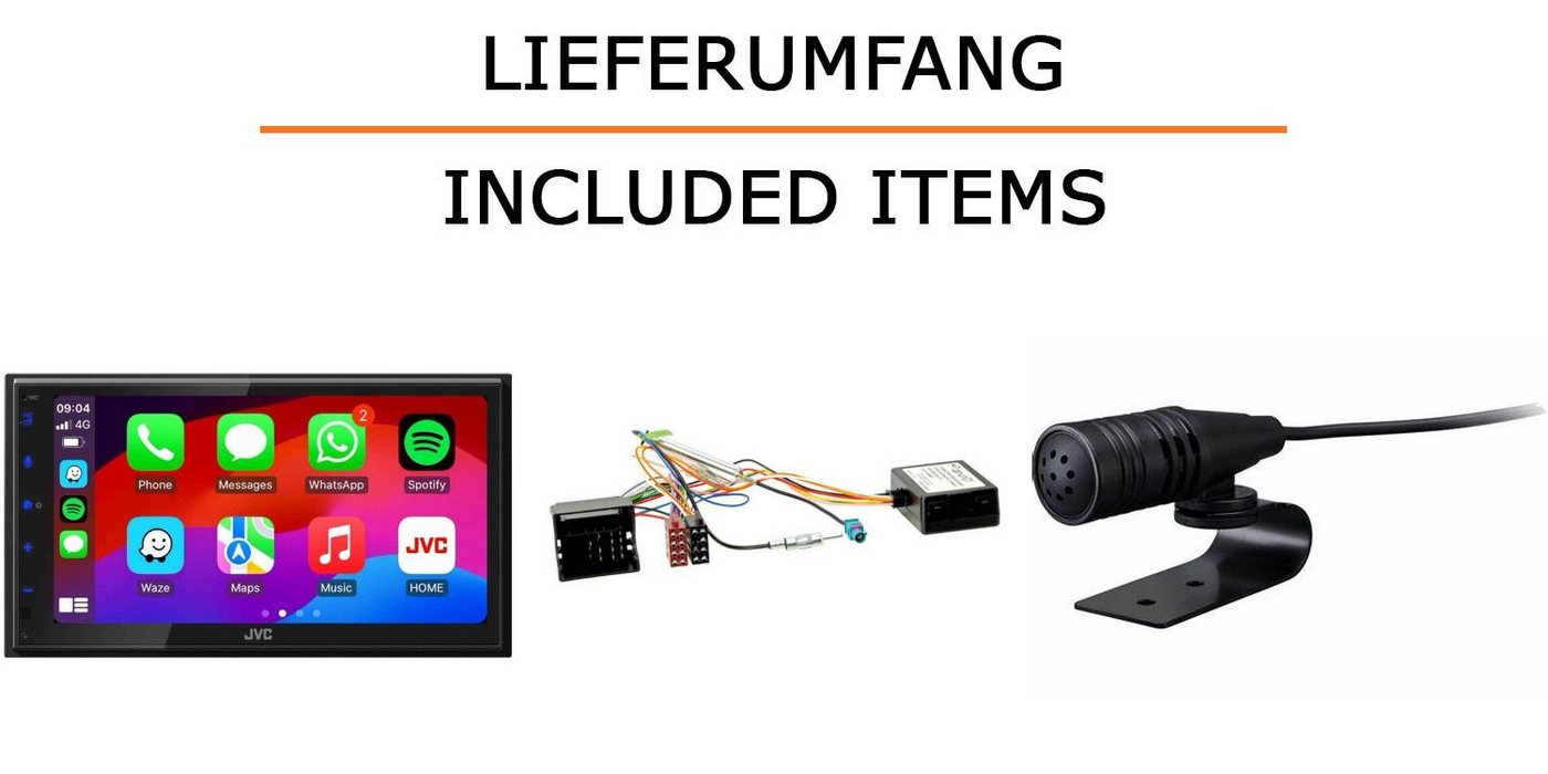 JUST SOUND best choice for caraudio Autoradio Einbauset JVC JVC KW-M695DBW VW Polo 9N3 Autoradio (Freisprecheinrichtung) Bild 2