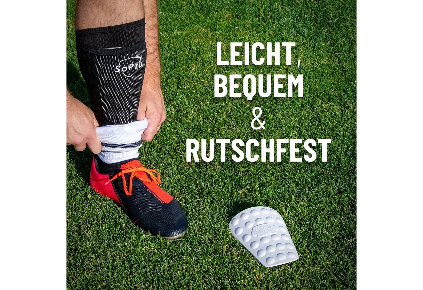 SoPro Schienbeinschutz Schienbeinschoner für Kinder & Erwachsene, Shinform für Herren & Damen Bild 4