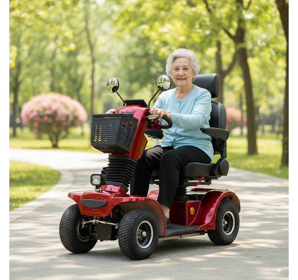 Urban Hopper E-Motorroller Urban Hopper Senior 4-Rad Elektro Seniorenmobil Mobilitätshilfe, 500 W, 6 km/h, Drehbarer Sitz, ca. 60km Reichweite, 150kg Zuladung, LED-Licht COC Bild 2