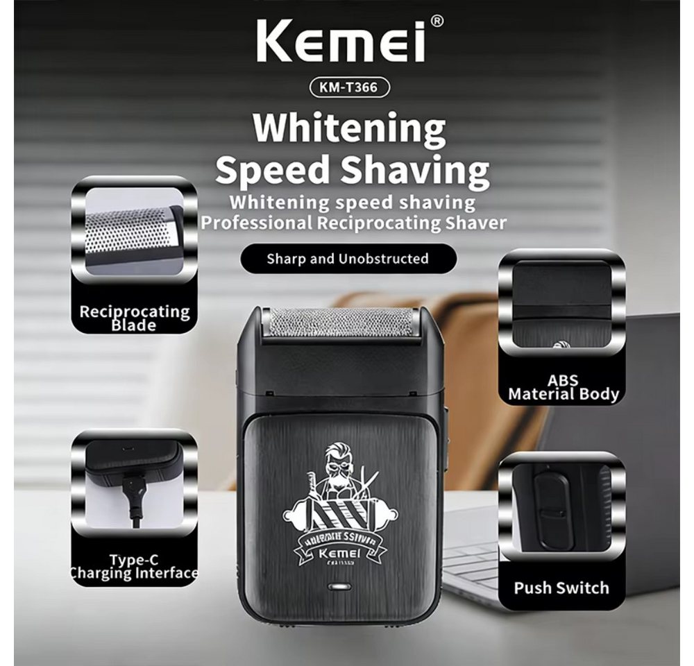 Kemei Haarschneider KM-2299 2-in-1 Professionelles Haarschneideset Haartrimmer, LED-Kontrollleuchte, Vibrationsmotor mit 7.500 U/min Bild 3
