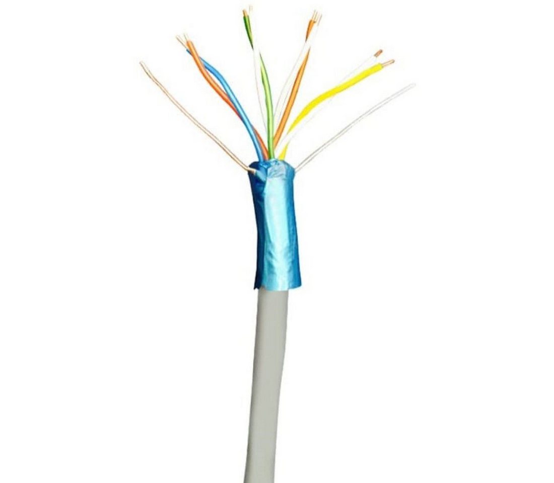 ARLI 25m Telefon Kabel 4 x 2 x 0,6 mm 8 Adern Verlegekabel J-Y(ST)Y Installationskabel, RJ11, Telefon (2500 cm), 4x2x0,6 mm ISDN Telefonkabel Sprechanlagen Klingel Anlagen Leitung Bild 2