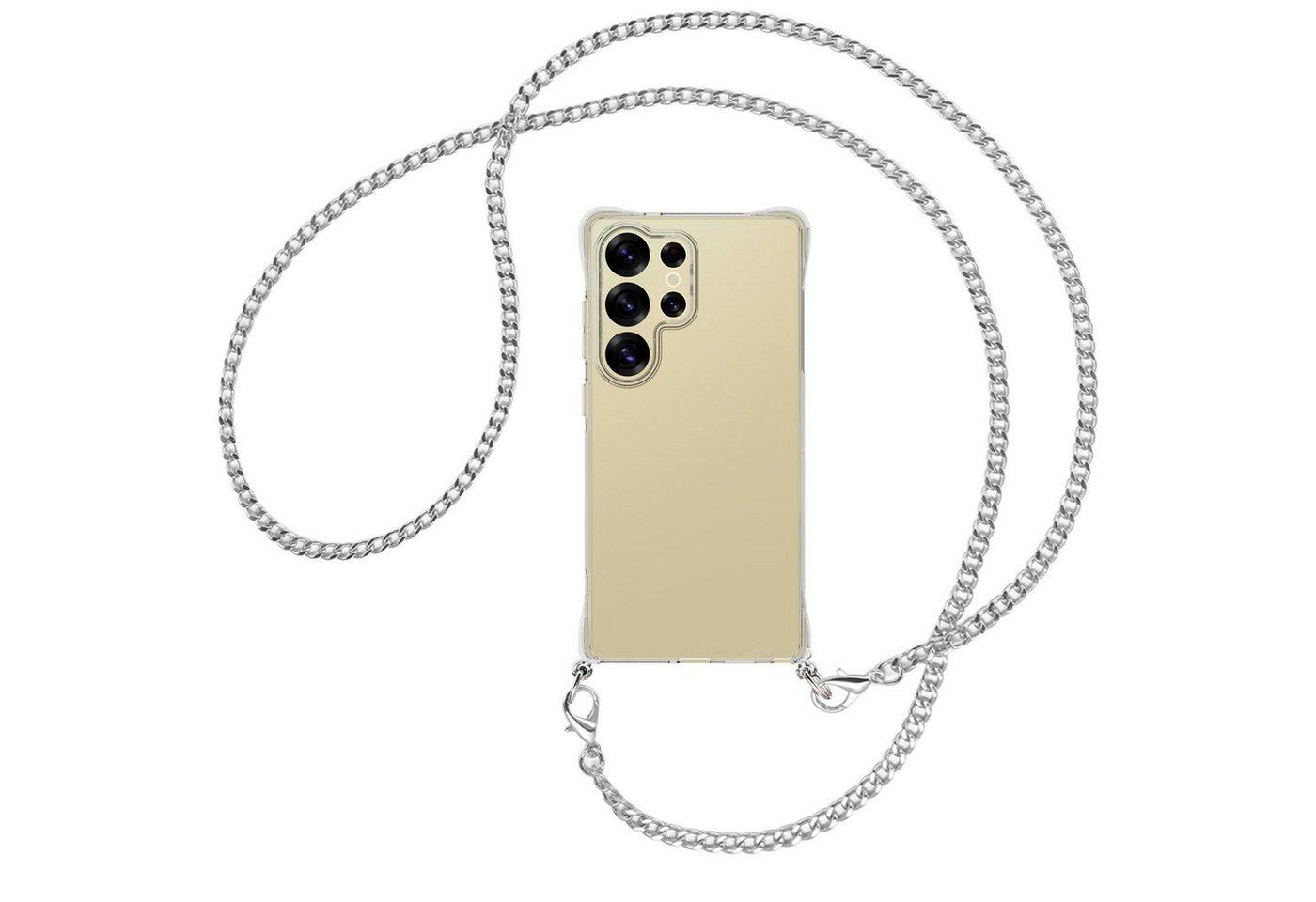 mtb more energy Handykette für Samsung S25 Ultra [NC-951-MK], Umhängehülle mit Metallkette [NC-951-MK] Bild 3