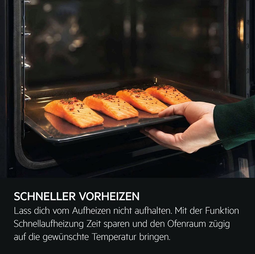 AEG Backofen-Set Backofen AEG Pyrolyse SurroundCook + Induktionsfeld PKM Booster Touch, Pyrolyse-Selbstreinigung Bild 2