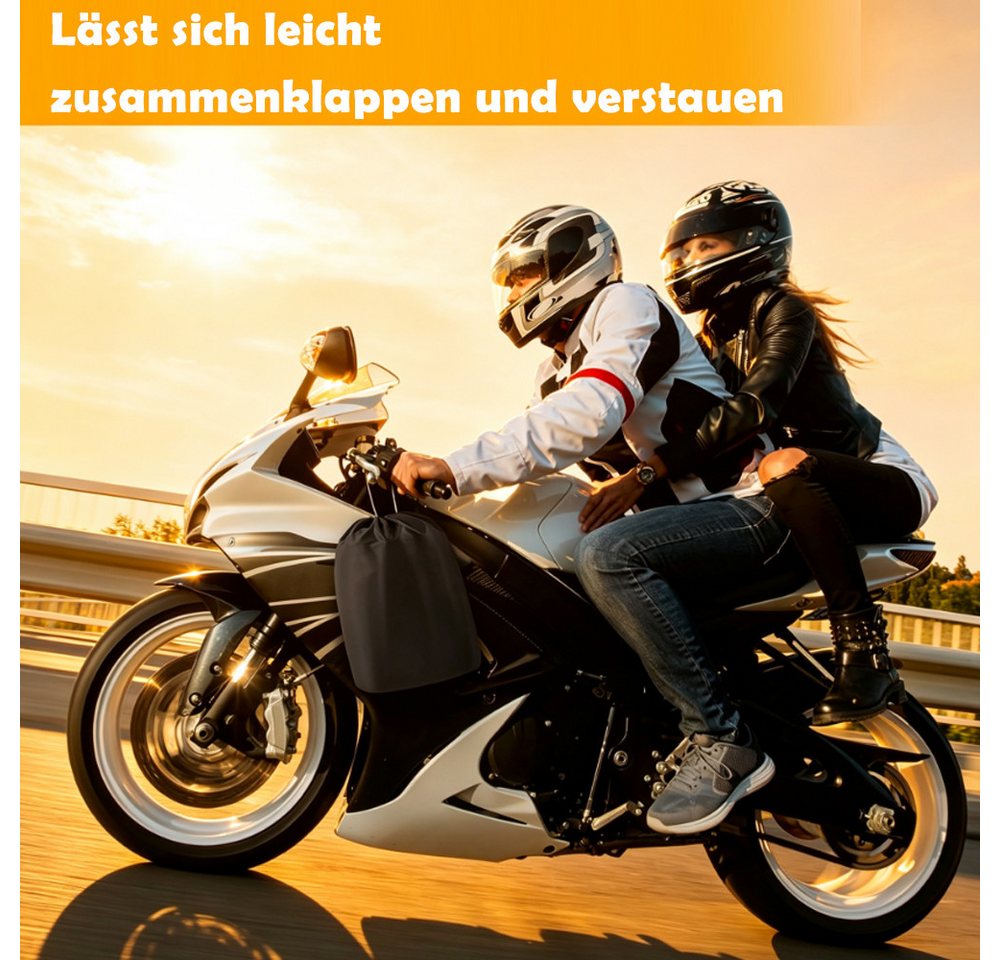 AFKSMILE Fahrradschutzhülle Motorrad Abdeckplane, 210D Wasserfestes UV-Beständiges Motorradgarage, Abdeckplane Outdoor mit Schlossloch, für Motorroller Moped E Motorrad