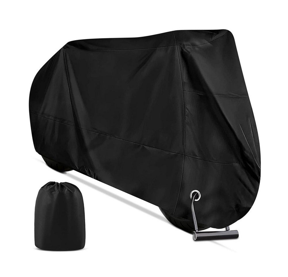 AFKSMILE Fahrradschutzhülle Motorrad Abdeckplane, 210D Wasserfestes UV-Beständiges Motorradgarage, Abdeckplane Outdoor mit Schlossloch, für Motorroller Moped E Motorrad Bild 2