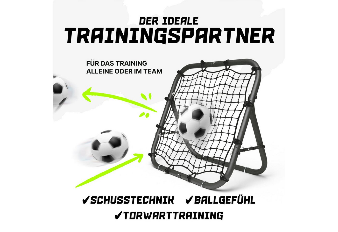 Bentson Rebounder Fußball Rebounder Kinder Und Profis Mit Ersatznetz