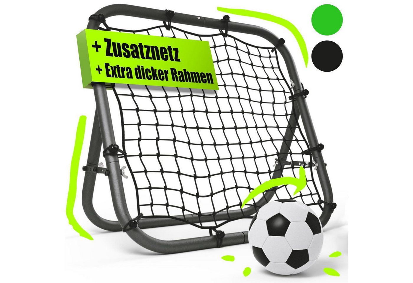 Bentson Rebounder Fußball Rebounder Kinder Und Profis Mit Ersatznetz Bild 4