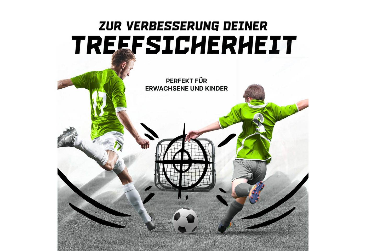 Bentson Rebounder Fußball Rebounder Kinder Und Profis Mit Ersatznetz Bild 5