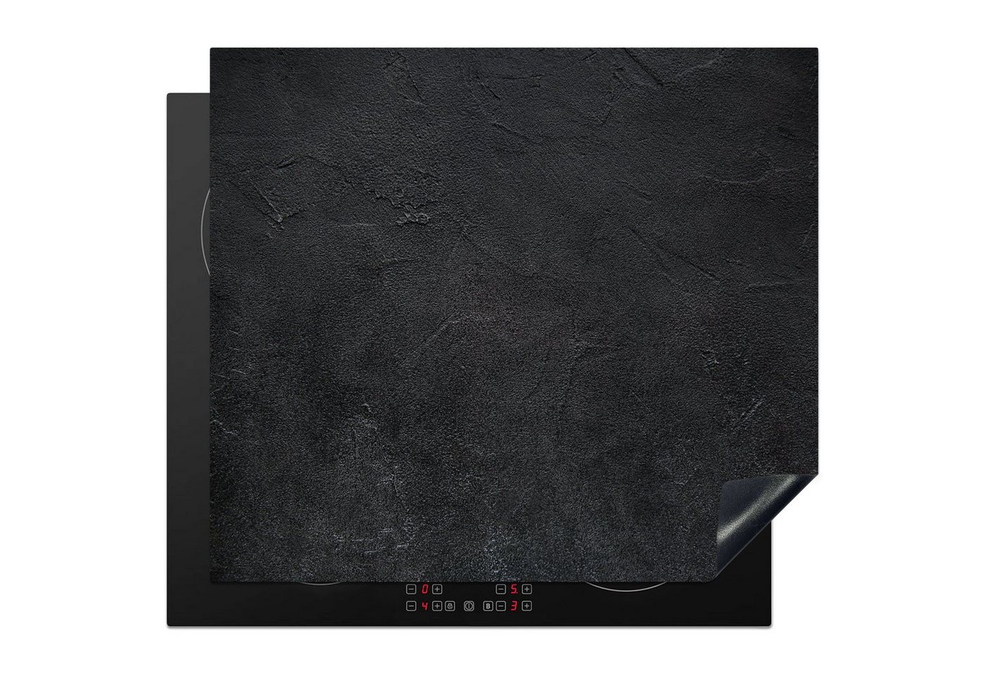 MuchoWow Herd-Abdeckplatte Industriell - Beton - Grau - Vintage - Rustikal, Vinyl, (1 tlg), Cerankochfeld Abdeckung, Herd Abdeckplatten Vinyl, 58.3x51.3 cm