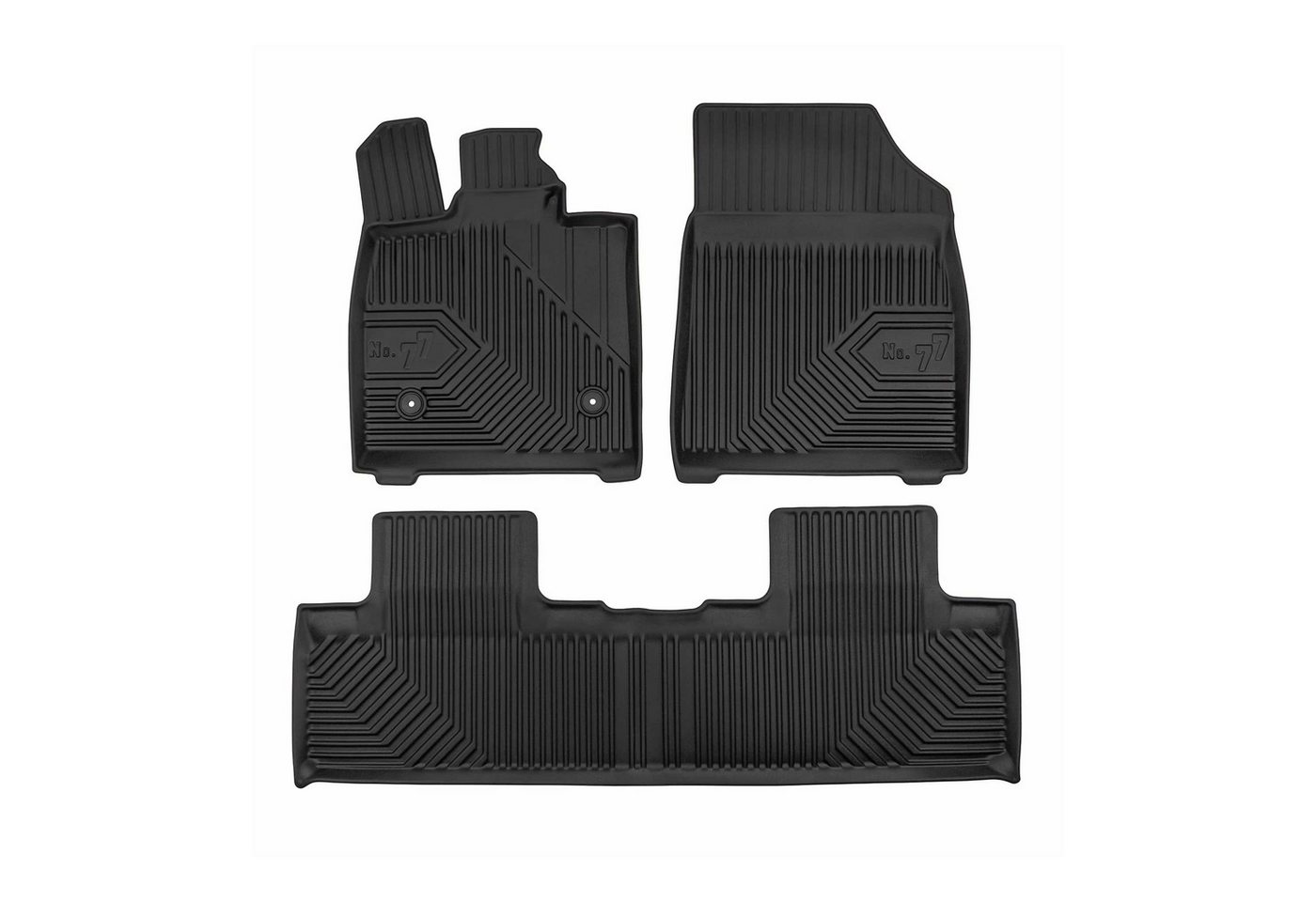 OMAC Auto-Fußmatten Fußmatten No.77 für BYD Seal U SUV 2024-2025 TPE Schwarz 3 tlg (3 St), für BYD Seal U SUV 2024-2025 BYD Seal U SUV 2024-2025, Antirutsch,Wasserfest,Einfache Installation Bild 4