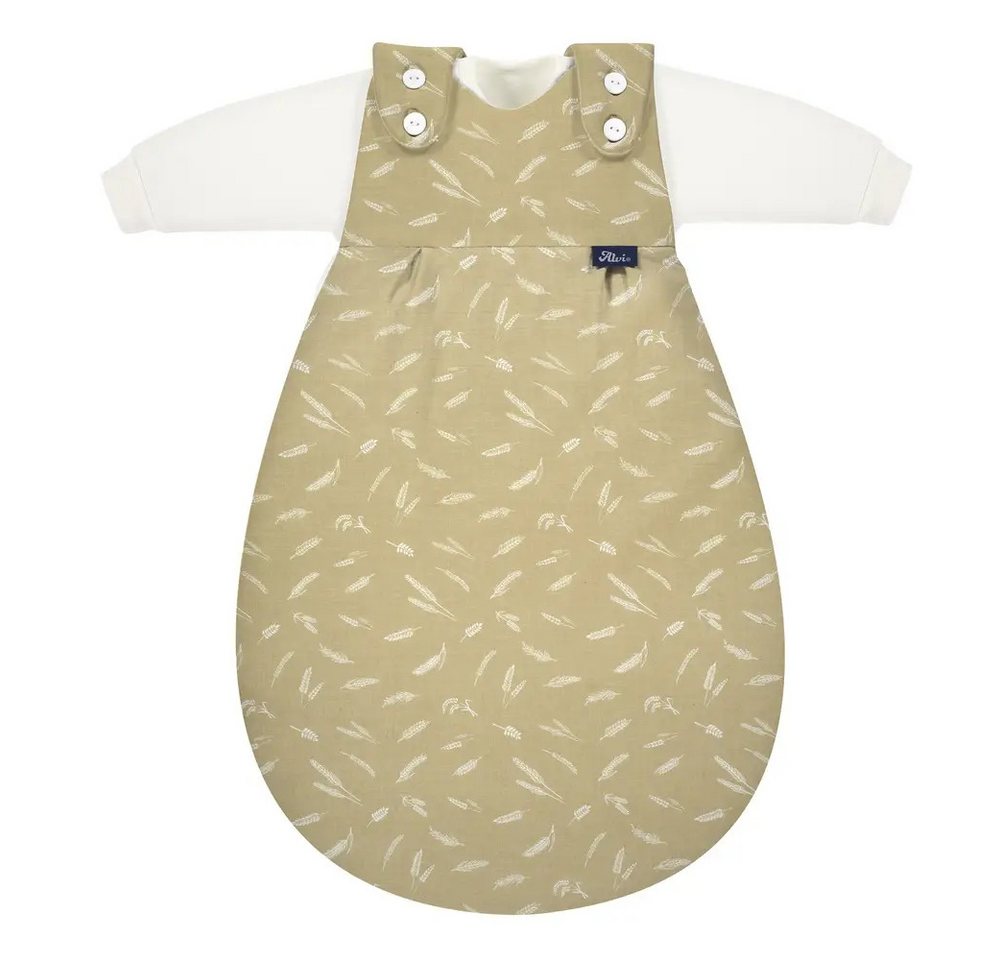 Alvi® Babyschlafsack ALVI Baby-Mäxchen 3tlg. Flachgewebe Earth nature, Gr. 68/74 Bild 3