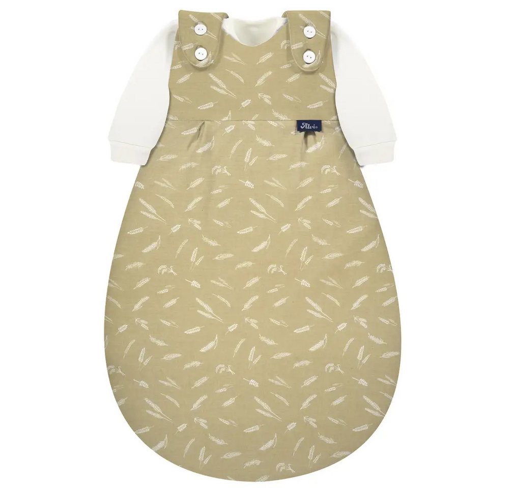 Alvi® Babyschlafsack ALVI Baby-Mäxchen 3tlg. Flachgewebe Earth nature, Gr. 68/74 Bild 5