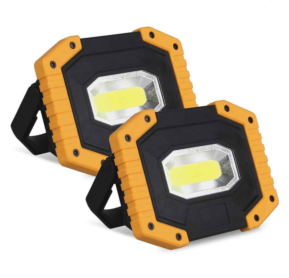 AFKSMILE LED Taschenlampe LED Baustrahler 2 Stück,Campinglampe Tragbar,Wiederaufladbare Strahler Bild 5