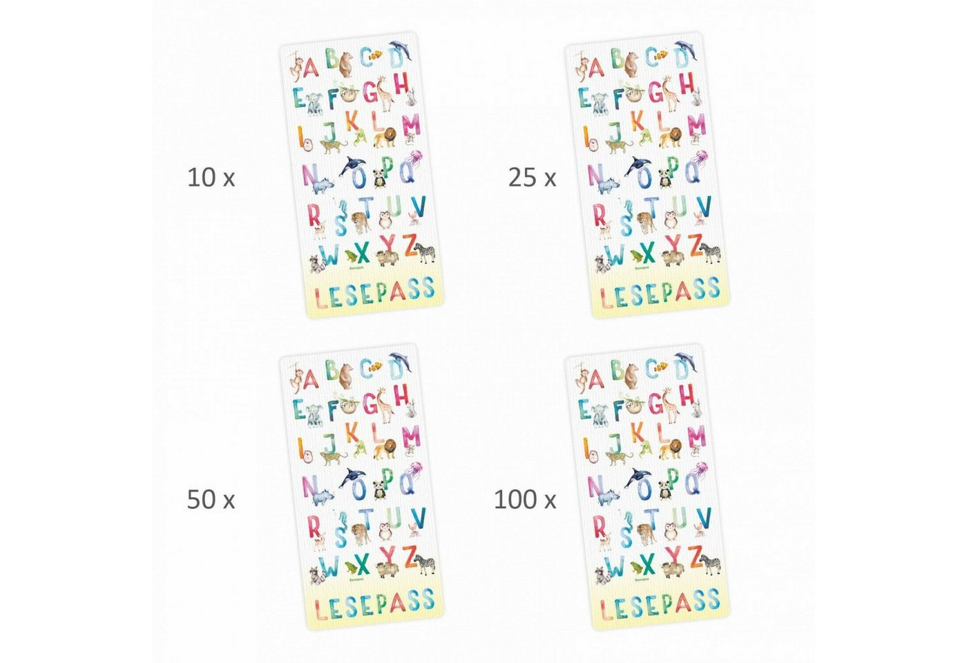 nikima Lesezeichen Alphabet Lesezeichen, zum lesen üben Grundschule 10-100 Stück Bild 5