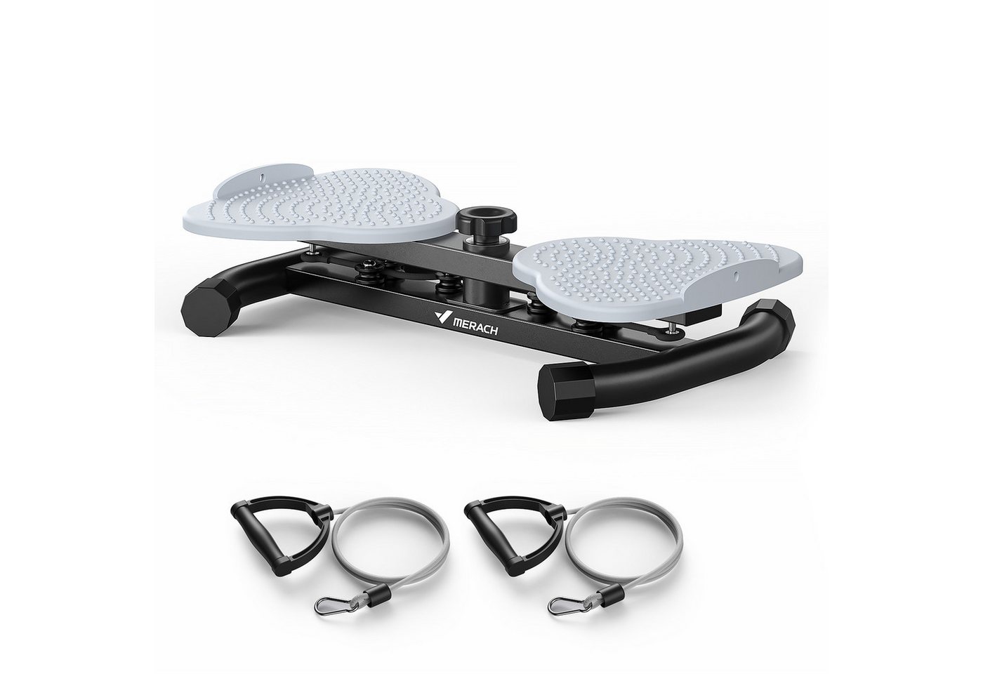 MERACH Heimtrainer Multitrainer Heimtrainer für Taille, Core & effektives Fitnesstraining (Multitrainer Fitness Set mit 2 Widerstandsbändern für Ganzkörper, 1-tlg., Multitrainer inkl. 2 Zugbändern für Oberkörper & Taille Training), Multitrainer bis 136 kg, leises Heimtraining für Taille & Figur Bild 5