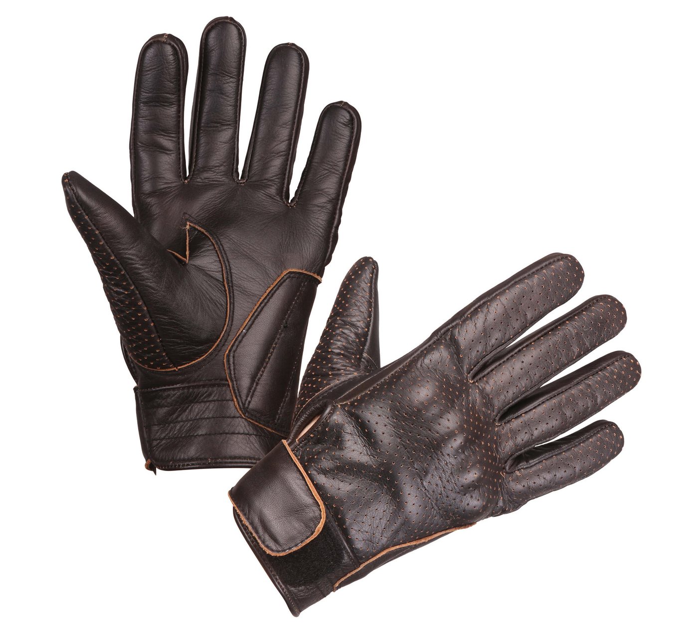 Modeka Motorradhandschuhe Modeka Hot classic Lederhandschuhe dunkelbraun motorradhandschuhe für herren
