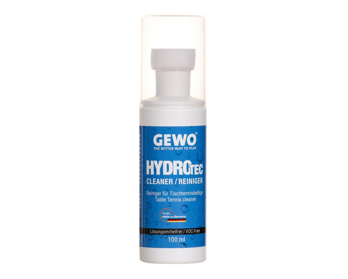 Gewo Tischtennisschläger Reinigung für Beläge HydroTec Schwammaufträger lösungsmittelfrei 100ml