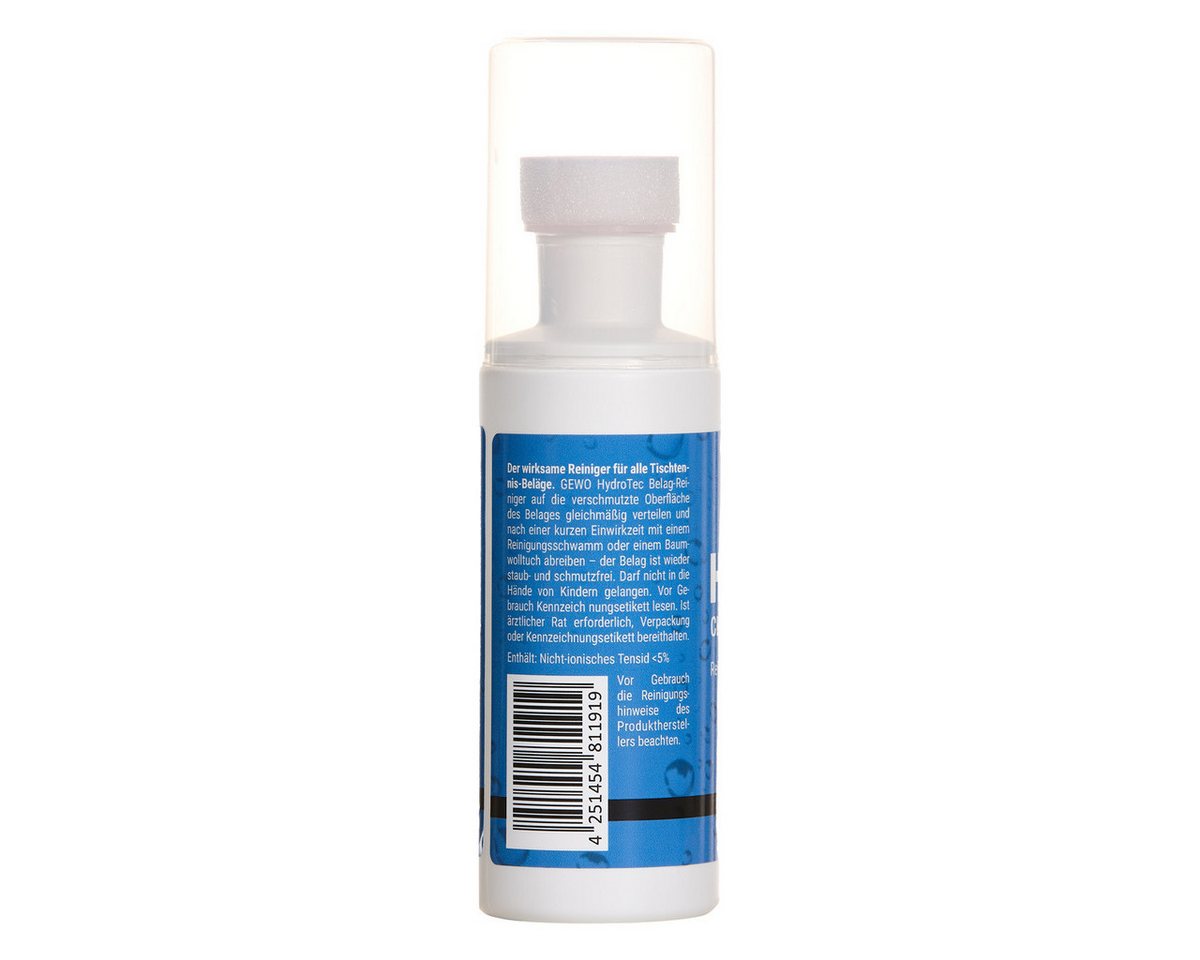 Gewo Tischtennisschläger Reinigung für Beläge HydroTec Schwammaufträger lösungsmittelfrei 100ml Bild 3