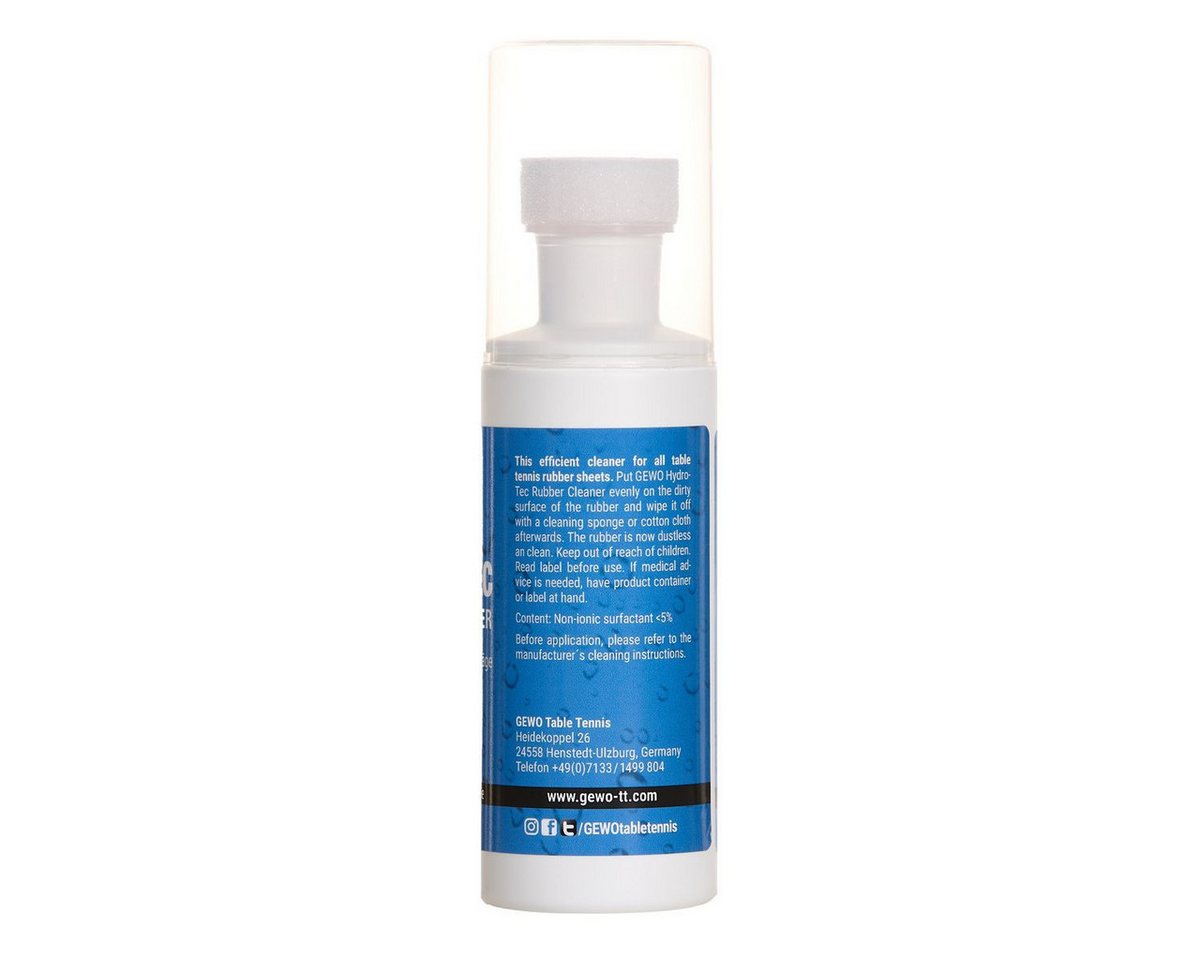 Gewo Tischtennisschläger Reinigung für Beläge HydroTec Schwammaufträger lösungsmittelfrei 100ml Bild 5