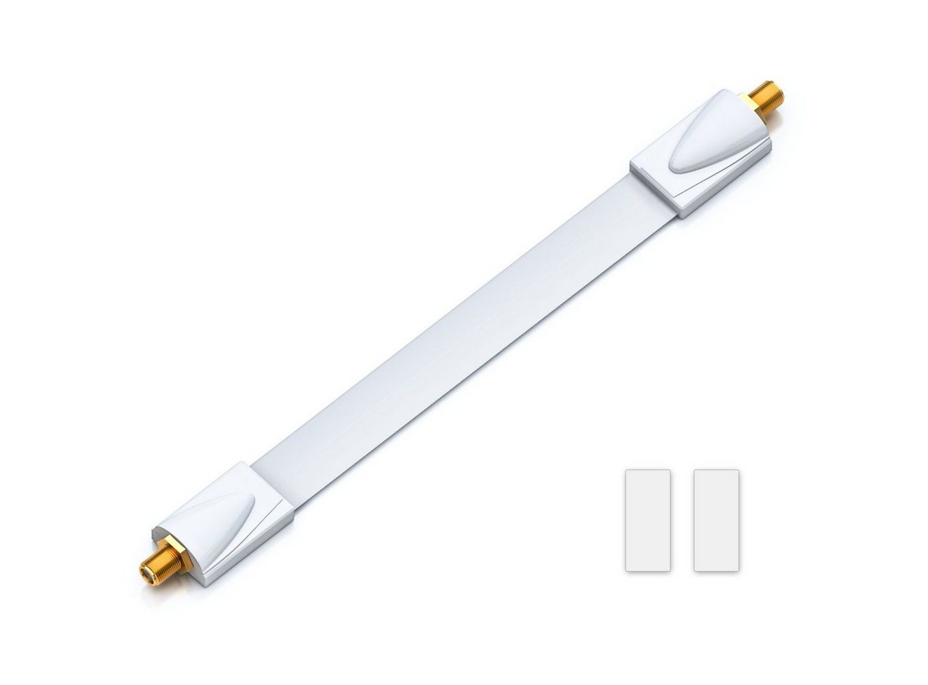 deleyCON deleyCON 1x Fensterdurchführung SAT Kabel 17cm flexibel / 26cm Länge SAT-Kabel