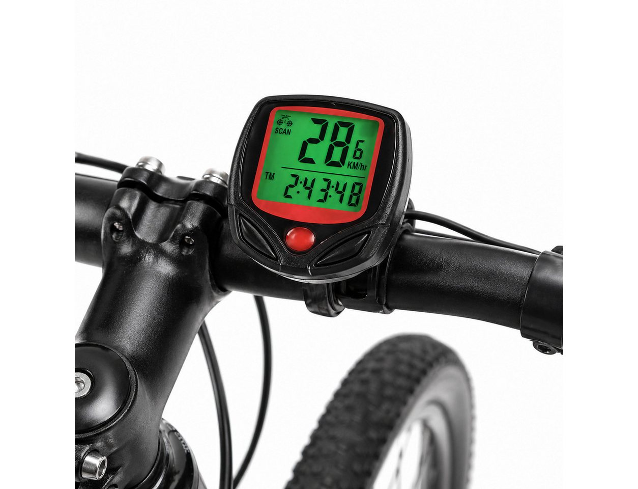 BENSON Fahrradcomputer Fahrradcomputer LCD Kabelgebunden 14 Funktionen Fahrradtacho (1-St., Set), 14 Funktionen, Kabelgebundene Datenübertragung Bild 5