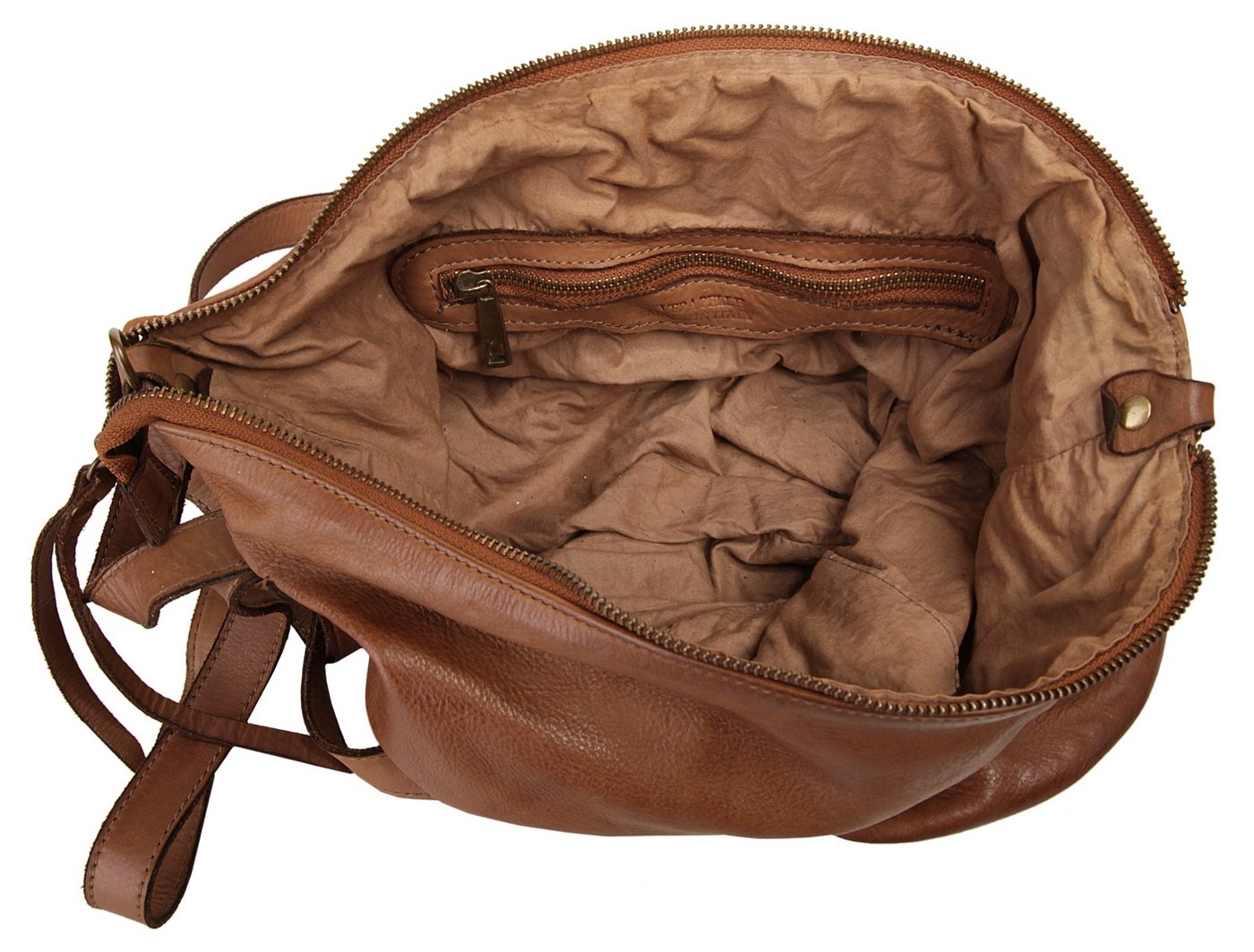 Samantha Look Cityrucksack SAMANTHA LOOK Damen echt Leder, Made in Italy, echt Leder, Made in Italy
