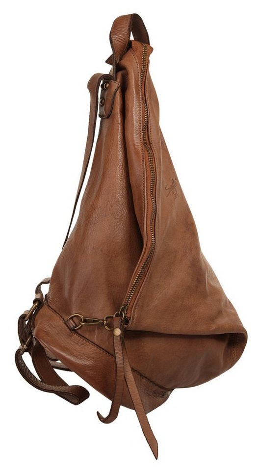 Samantha Look Cityrucksack SAMANTHA LOOK Damen echt Leder, Made in Italy, echt Leder, Made in Italy Bild 3