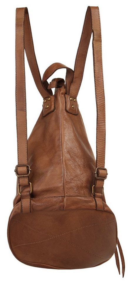 Samantha Look Cityrucksack SAMANTHA LOOK Damen echt Leder, Made in Italy, echt Leder, Made in Italy Bild 4