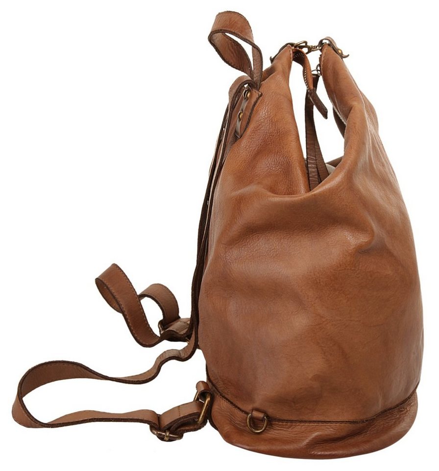 Samantha Look Cityrucksack SAMANTHA LOOK Damen echt Leder, Made in Italy, echt Leder, Made in Italy Bild 5