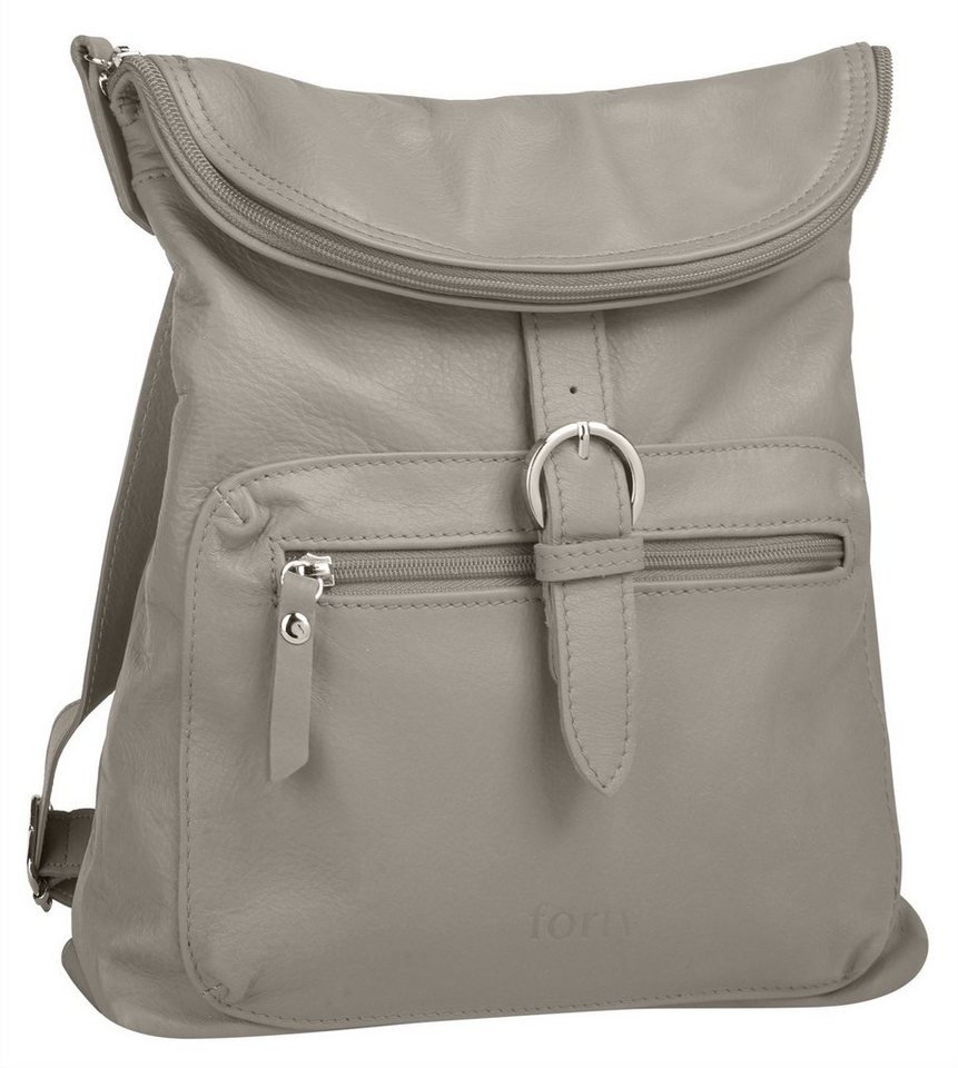 forty° Cityrucksack FORTY° Damen echt Leder, Made in Italy, echt Leder, Made in Italy