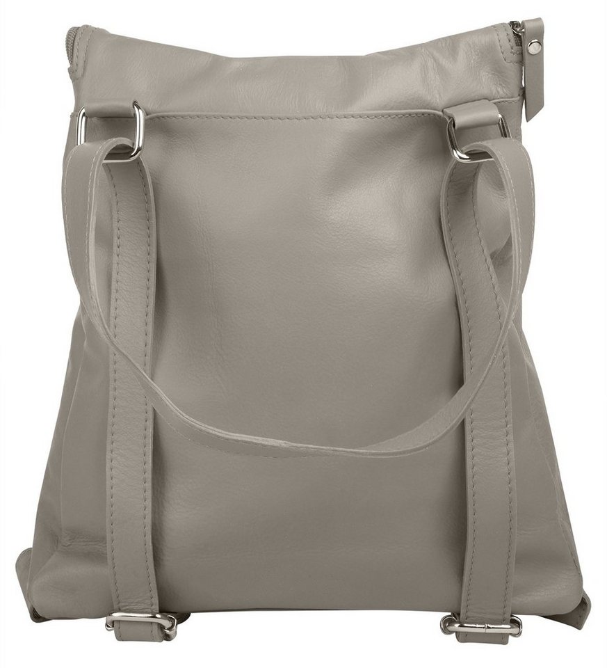 forty° Cityrucksack FORTY° Damen echt Leder, Made in Italy, echt Leder, Made in Italy Bild 3