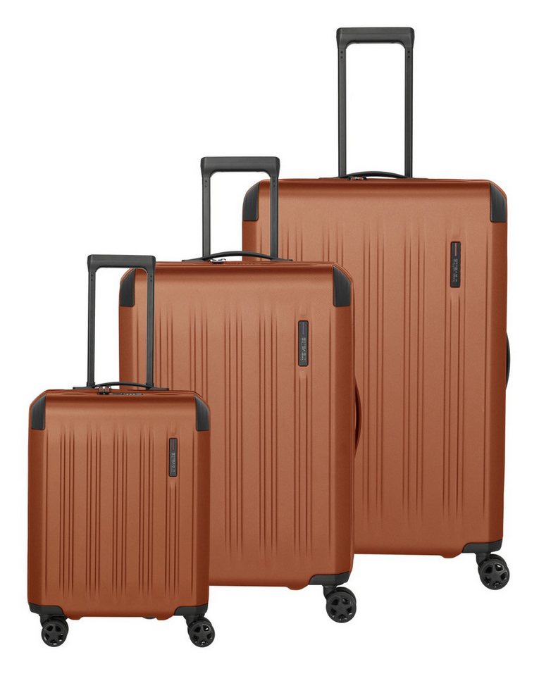 travelite Trolleyset DYNAMIIC S/M/L, verschiedene Farben, 4 Rollen, (Set, 3 tlg., S/M/L), Hartschalen-Koffer ABS Volumenerweiterung bei M/L Bild 3