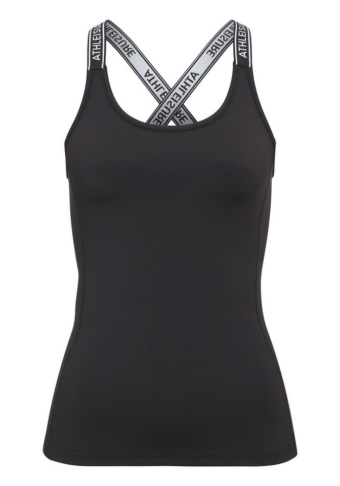 LASCANA ACTIVE Sporttop mit gekreuzten Trägern im Rücken, Tanktop, Funktionstop, sportlich Bild 2