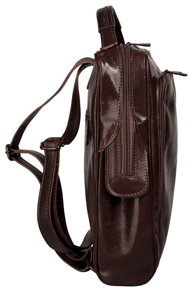 Piké Cityrucksack PIKÉ Damen echt Leder, Made in Italy, echt Leder, Made in Italy Bild 3