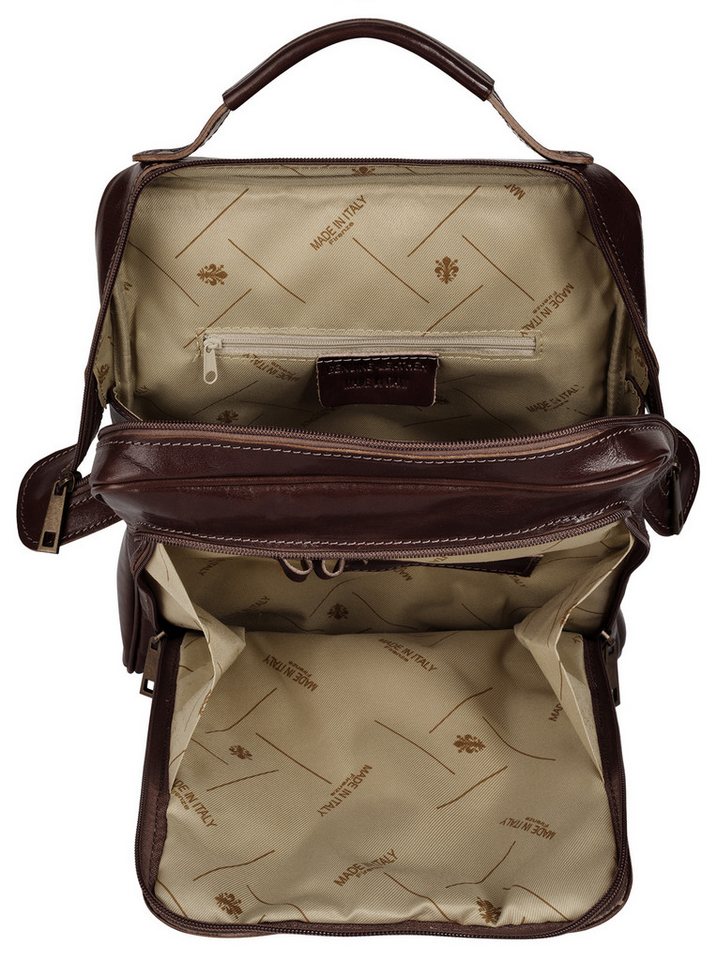 Piké Cityrucksack PIKÉ Damen echt Leder, Made in Italy, echt Leder, Made in Italy Bild 5